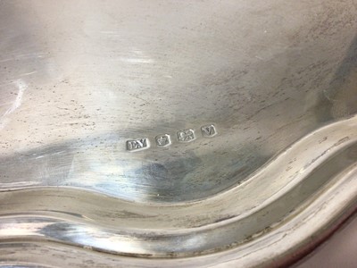 Lot 409 - Silver large round salver