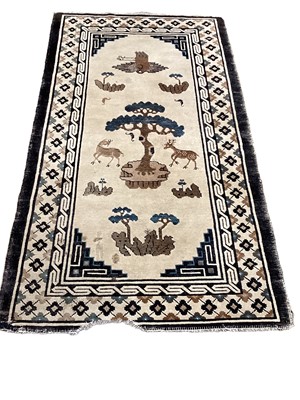 Lot 1275 - Chinese rug together with a narrow Persian rug