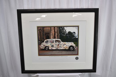 Lot 1121 - Richard Drew, known as Zacron (British, 1943-2012) archival fine art print - The Zacron Zeppelin limousine, signed and numbered 1/200, 67 x 52cm glazed frame