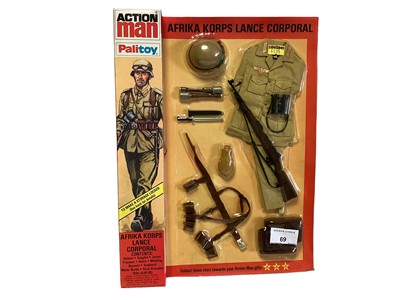 Lot 69 - Palitoy Action Man (1981-1984) Afrika Korps Lance Corporal Uniform, in locker box packaging No.34331 (1)