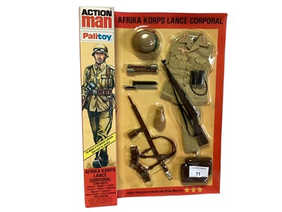 Lot 71 - Palitoy Action Man (1981-1984) Afrika Korps Lance Corporal Uniform, in locker box packaging No.34331 (1)