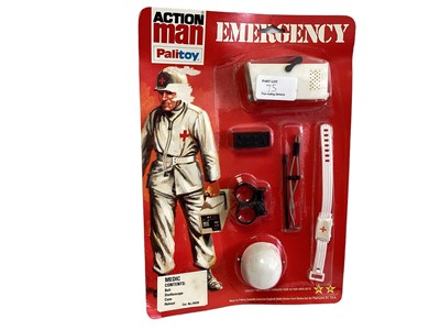 Lot 75 - Palitoy Action Man Emergency Medics & High Rescue Outfits, on card with bubblepack No.34520, 34521 & 34518 (3)