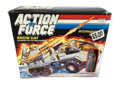 Lot 81 - Hasbro (c1986) Action Force Snow Cat with Frostbite Driver, sellotaped box No.6057 (1)