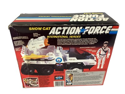 Lot 81 - Hasbro (c1986) Action Force Snow Cat with Frostbite Driver, sellotaped box No.6057 (1)