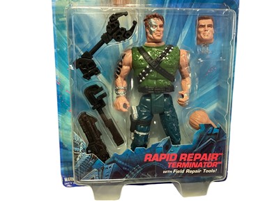 Lot 144 - Kenner (c1993) Terminator 2 Future War Rapid Repair Terminator 5 1/2" action figure, on card with bubblepack No.60215 (1)