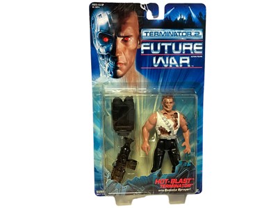 Lot 145 - Kenner (c1993) Terminator 2 Future War Hot-Blast Terminator 5 1/2" action figure, on card with bubblepack No.60214 (1)