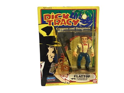 Lot 156 - Playmates Ban Dai Disney (c1990) Dick Tracy action figures including Sam Catchem No.5702, Al "Big Boy" Caprice No.5705, Itchy No.5707 & Flattop No.5706, on card with bubblepack (4)