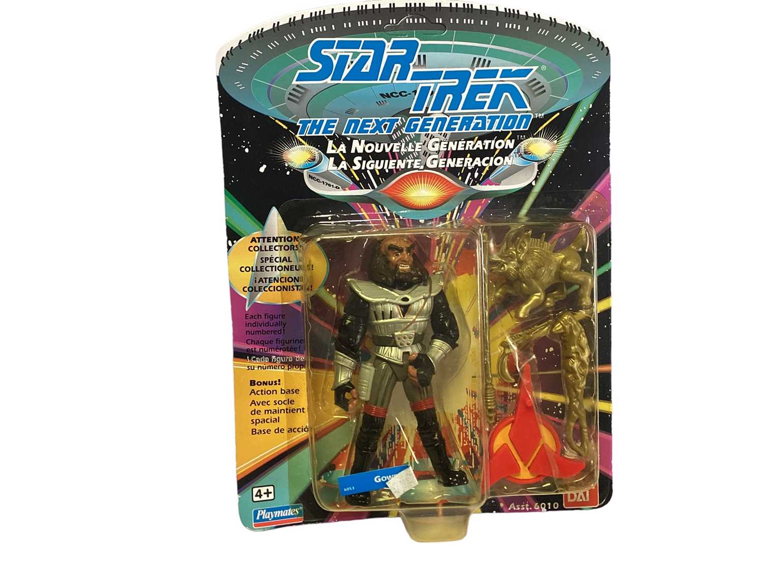 Lot 157 - Playmates Ban Dai (c1993) Star Trek The Next Generation action figures including Data, Deanna Troi, Jean-Luc Picard, Gowron, Romulan, Geordi La Forge, William T. Riker, Lieutenant Worf & Ferengi (B...