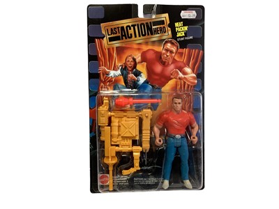 Lot 164 - Mattel (c1993) Last Action Hero Stunt Figure Heat Packin' Jack, on card with bubblepack No.10666 (1)