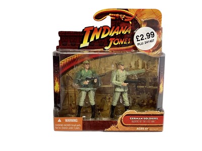 Lot 165 - Hasbro Lucas Films (c2008) Indiana Jones action figures including Indiana Jones, Ucha Warrior, Colonel Dovchenko, German & Russian Soldiers, boxed (5)