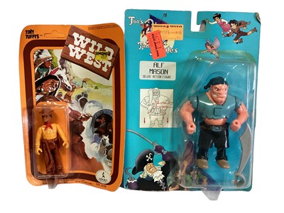 Lot 91 - Selection of action figures including Tiny Tuffys Wild West, Bubble Man, Aladdin and others (9)