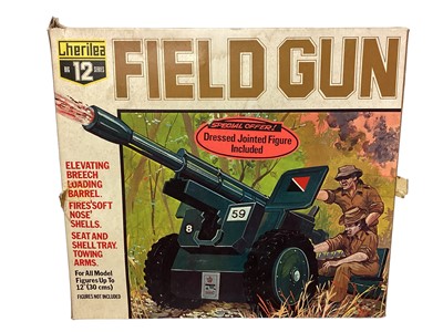 Lot 225 - Cherilea 12 Field Gun, boxed (lid worn, no action figure included) No. 2611 (1)