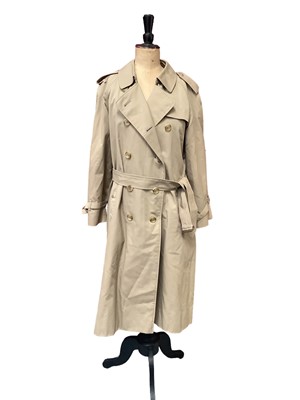 Lot 2082 - Ladies vintage Burberrys' trench coat with Selfridges London label, size 16 petite