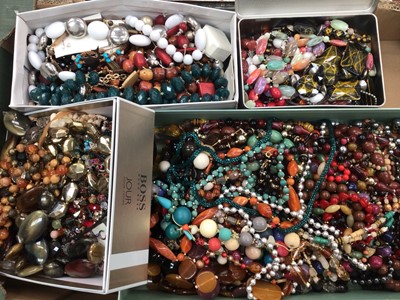 Lot 1008 - Quantity of costume jewellery, mostly bead necklaces