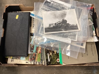 Lot 274 - Railway ephemera to include photograph of steam and diesel locomotives, Railway related First Day Covers etc