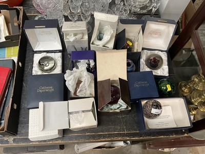 Lot 155 - Collection of Caithness paperweights and other glassware