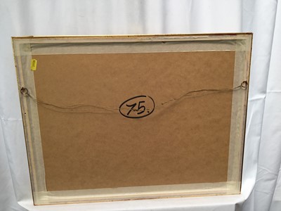 Lot 137 - S.Trinder, watercolour, river view with church in back ground in glazed gilt frame