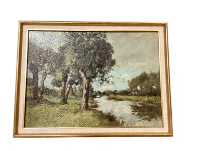 Lot 215 - Two paintings by Andrew Findlay, Chelmsford, a Reginald Green etching, and other pictures