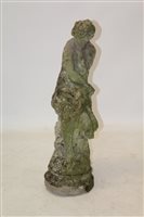 Lot 1516 - Antique weathered composition garden statue of...