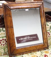 Lot 1518 - William & Mary walnut cushion framed wall...