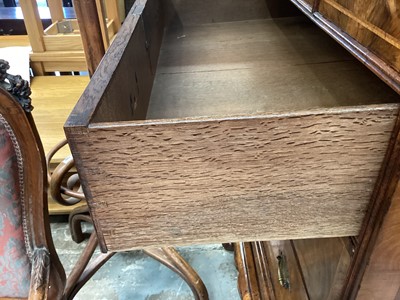 Lot 1421 - Early 18th century walnut feather banded chest on stand