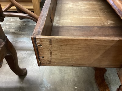 Lot 1421 - Early 18th century walnut feather banded chest on stand