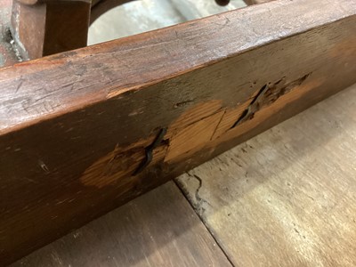 Lot 1421 - Early 18th century walnut feather banded chest on stand