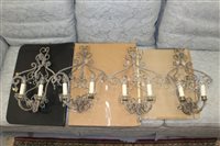 Lot 1521 - Good set of four early 20th century beaded...