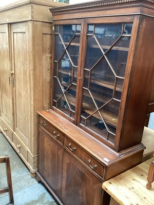 Lot 1350 - Georgian-style two height bookcase