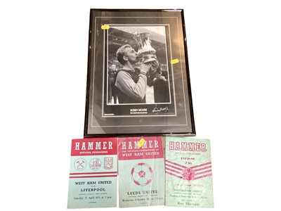 Lot 299 - Lot West Ham and  other football ephemera and related pictures