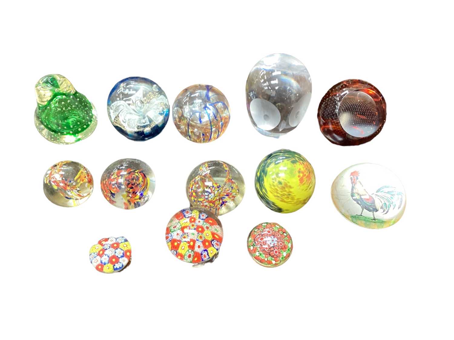 Cheesy Paperweights Lot 267 - Group of various art glass paperweights