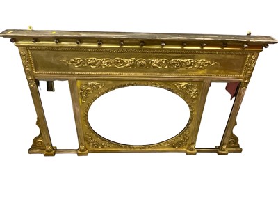 Lot 1444 - Early 19th century overmantel mirror in gilt frame