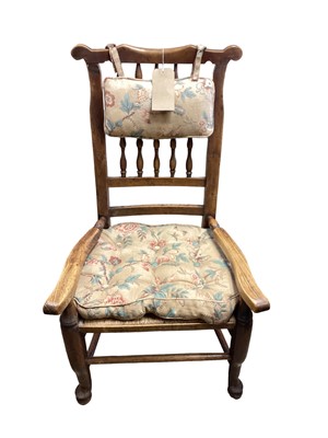 Lot 1430 - Small Georgian high back chair