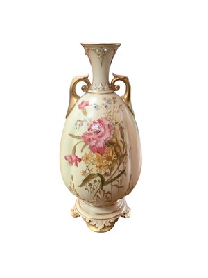 Lot 229 - Royal Worcester blush ivory vase, other ceramics