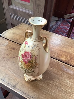 Lot 229 - Royal Worcester blush ivory vase, other ceramics