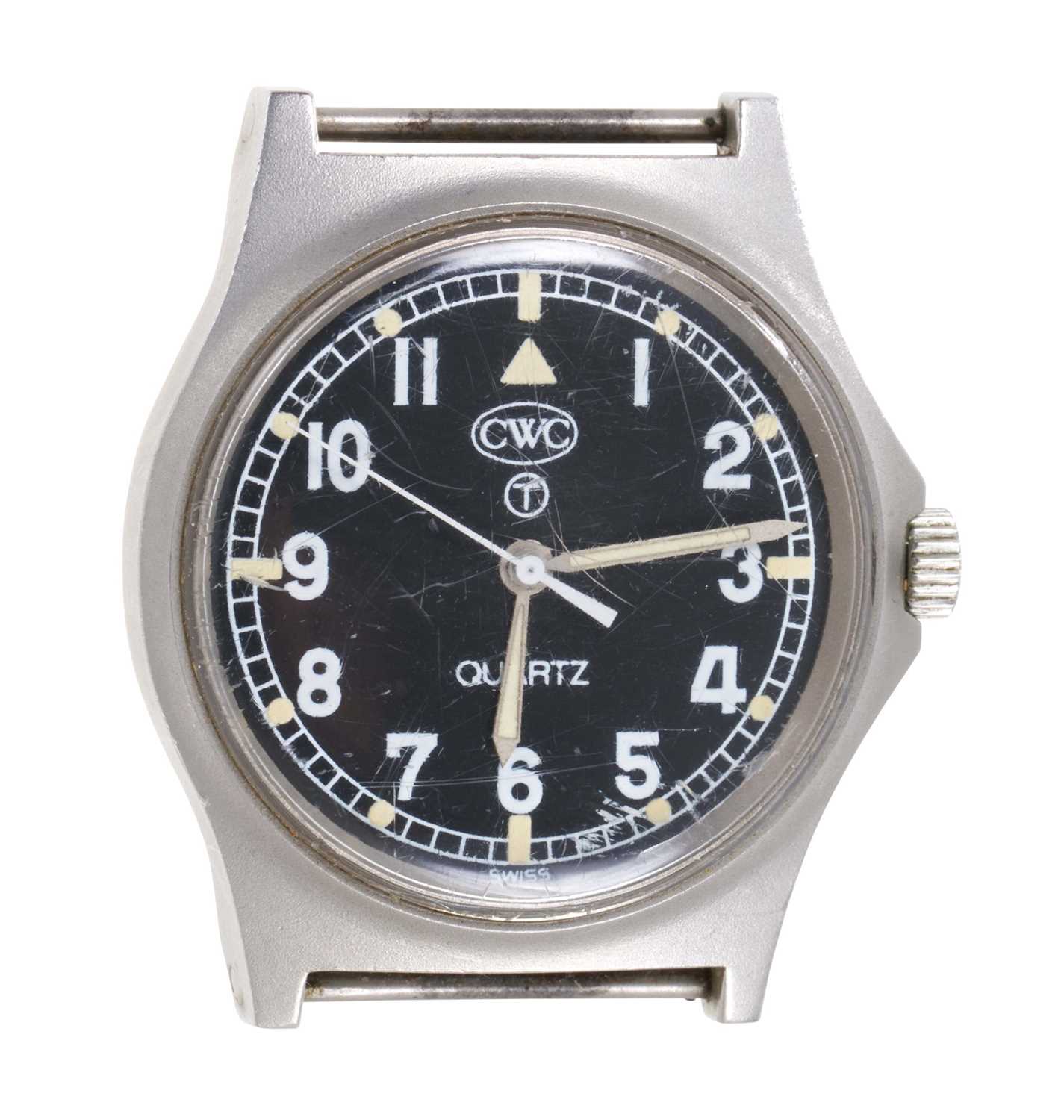 Lot 632 - CWC quartz military wristwatch