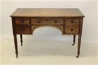 Lot 1536 - Edwardian mahogany dressing table with moulded...