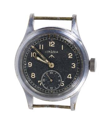 Lot 627 - Second World War Lemania ‘Dirty Dozen’ military wristwatch