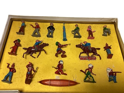 Lot 244 - Crescent Toys diecast Cowboys & Indians Set, boxed (lid poor & base slight damage) (1)