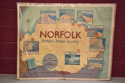 Lot 1298 - Lance Cattermole (1898-1992) vintage travel poster for Norfolk "Britains Finest County", published by The Railway Executive (Eastern Region), 102cm x 126cm
