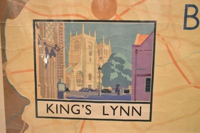 Lot 1298 - Lance Cattermole (1898-1992) vintage travel poster for Norfolk "Britains Finest County", published by The Railway Executive (Eastern Region), 102cm x 126cm