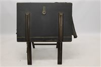 Lot 1539 - 19th century mahogany portfolio stand with...