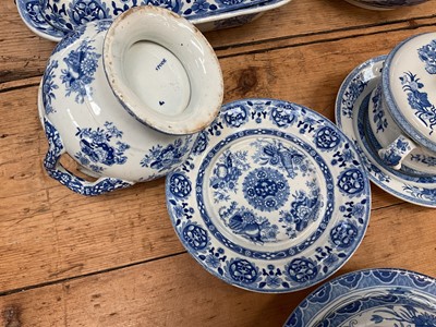 Lot 12 - Group of 19th century blue and white transfer printed china