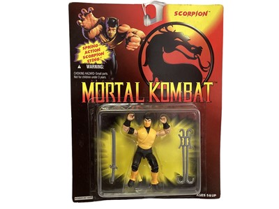 Lot 264 - Hasbro Toy (c1994) Mortal Kombat Movie Edition Scorpian, on card (curled) with bubblepack No.81328 (1)