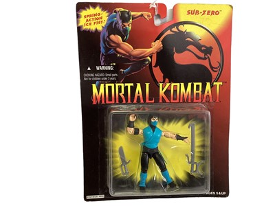 Lot 266 - Hasbro Toy (c1994) Mortal Kombat Movie Edition Sub-Zero, on card (curled) with bubblepack No.81327 (1)