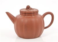 Lot 6 - 19th century Chinese red terracotta...