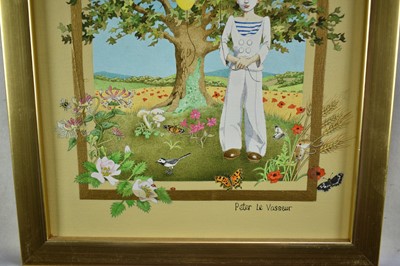 Lot 1167 - *Peter Le Vasseur (b.1938) set of four acrylic on canvas - The Four Seasons, signed, 25.5cm 20.5cm, framed