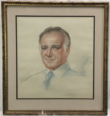 Lot 134 - Wolfgang Craig-Hainisch, pair of pastel portraits