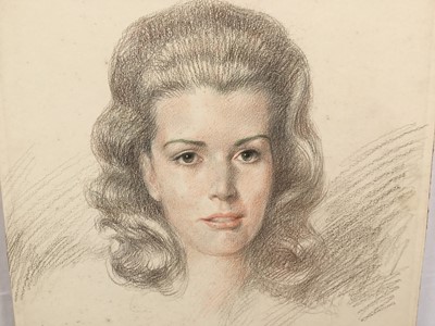Lot 264 - Wolfgang Craig-Hainisch, pair of pastel portraits