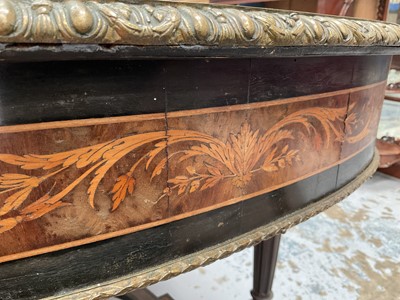 Lot 1440 - Good 19th century marquetry and ormolu mounted table